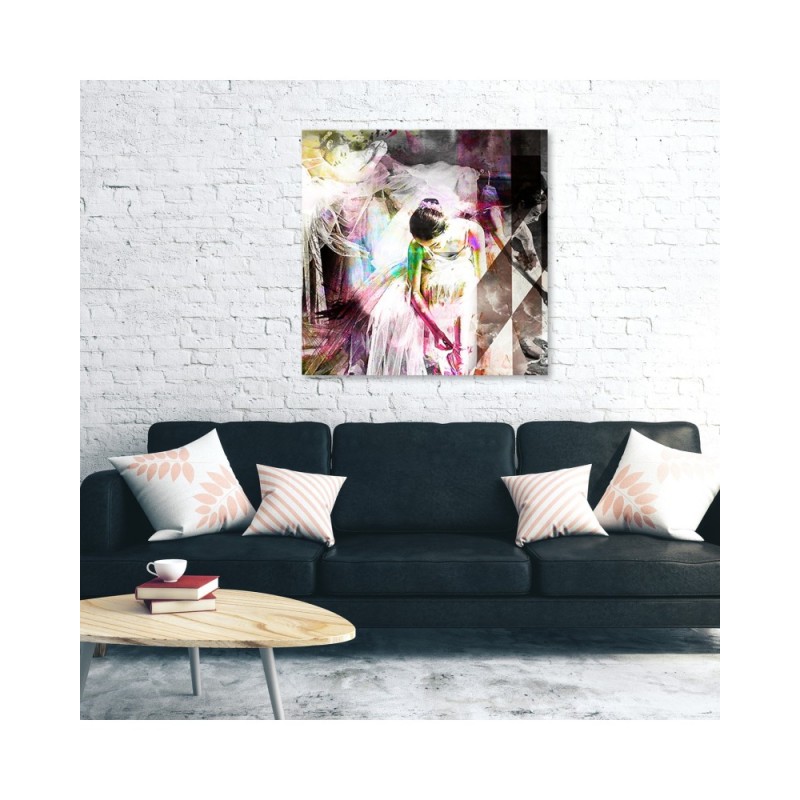 Wandbild für Wohnzimmer - Menschen - Rosa | Feeby