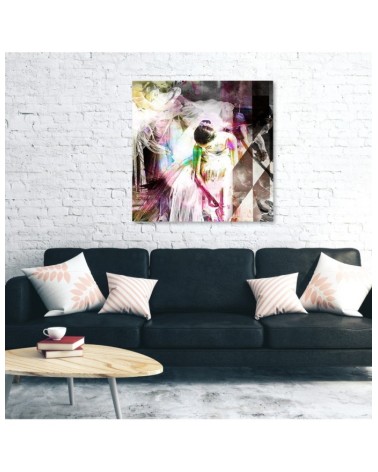 Wandbild für Wohnzimmer - Menschen - Rosa | Feeby