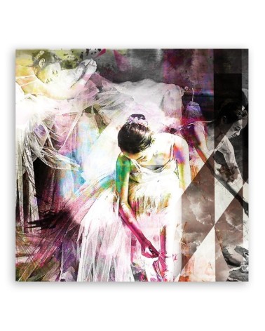 Wandbild für Wohnzimmer - Menschen - Rosa | Feeby