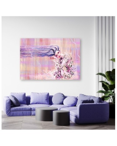 Modernes Wandbild - Eine Frau mit langen Haaren | Feeby