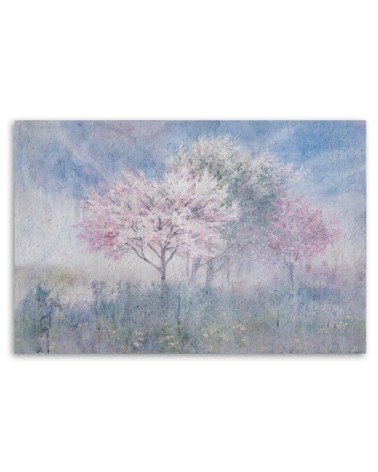 Bild - Ein blühender Baum in der alten Wiese verblasst | Feeby