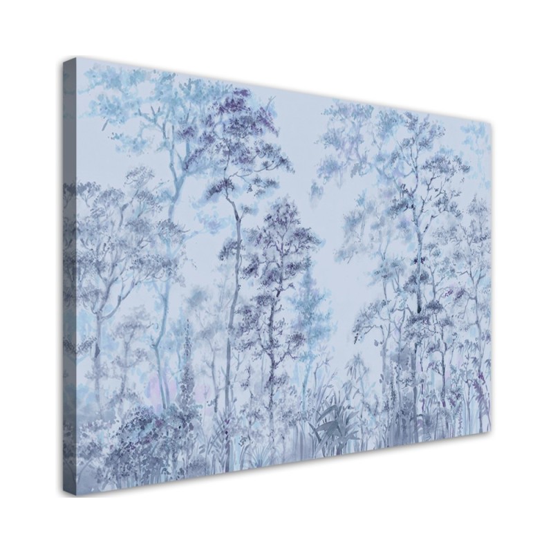 Modernes Wandbild - Hohe dünne Bäume | Feeby