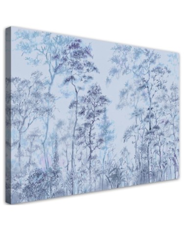 Tall trees landscape - Wall art painting for the bedroom | FEEBY