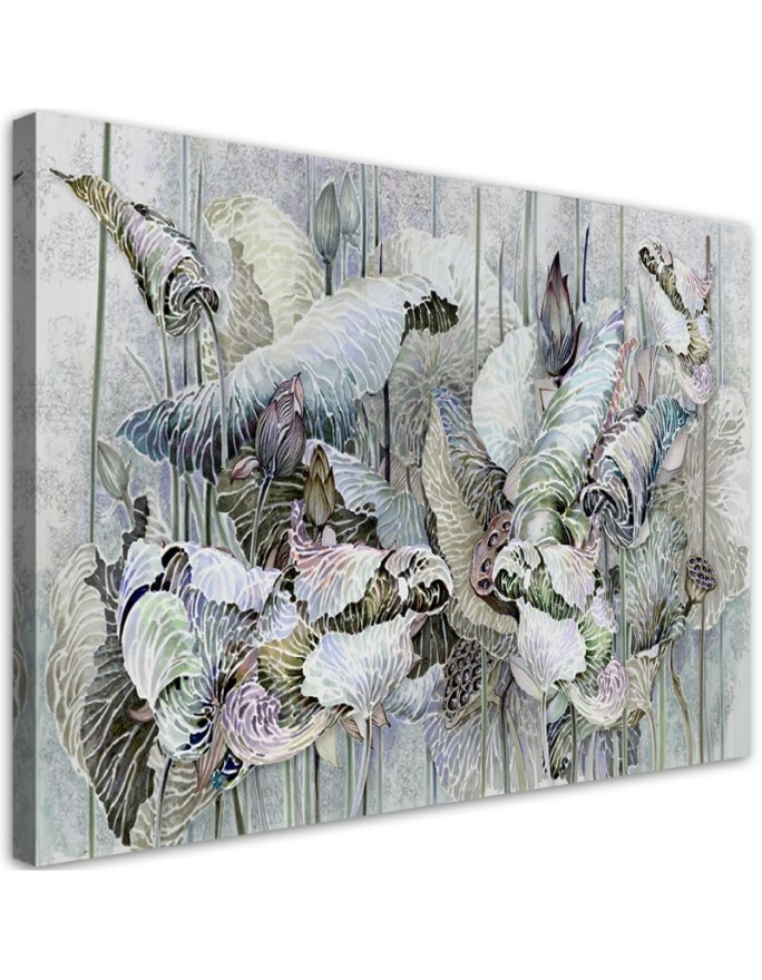 Kwiaty lotosu - Obraz na ścianę canvas | FEEBY