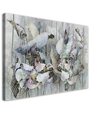 Kwiaty lotosu - Obraz na ścianę canvas | FEEBY