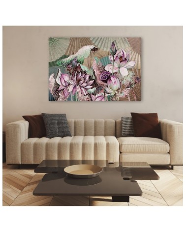 Leinwandbild - Heilige Lotos und Fanter | Feeby