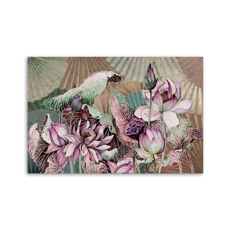 Leinwandbild - Heilige Lotos und Fanter | Feeby