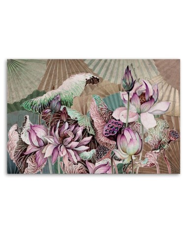 Leinwandbild - Heilige Lotos und Fanter | Feeby