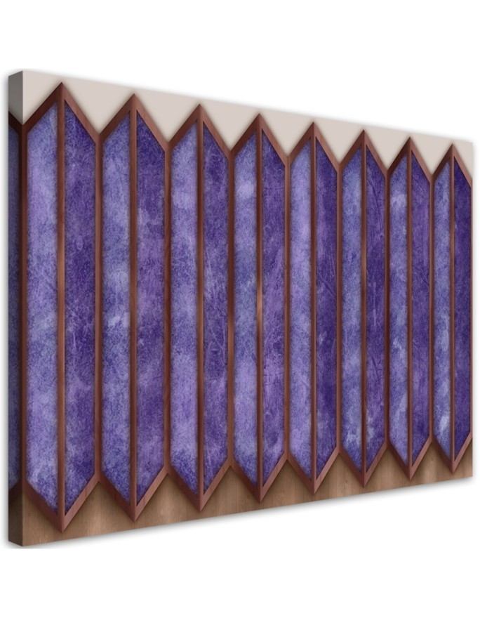 Leinwandbild modern - Buntes 3D -Fenster | Feeby