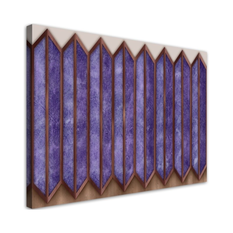 Leinwandbild modern - Buntes 3D -Fenster | Feeby