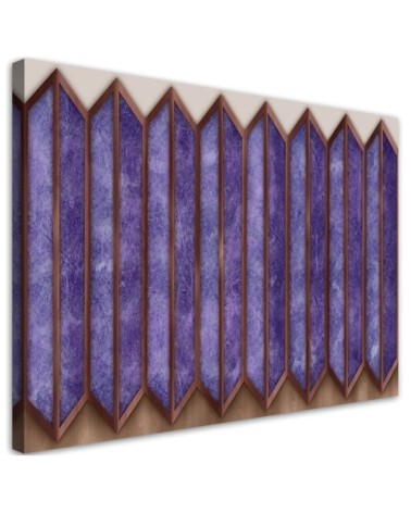 Leinwandbild modern - Buntes 3D -Fenster | Feeby