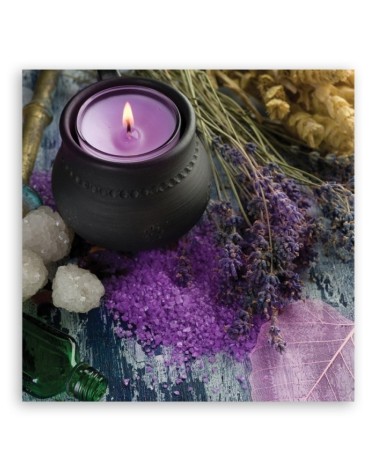 Leinwandbild - Violet Zen Spa Kerze | Feeby