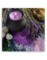 Świeca Zen Spa Fioletowa - Nowoczesny obraz do salonu | FEEBY