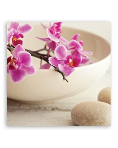 Leinwandbild modern - Rosa Orchideen Vase | Feeby