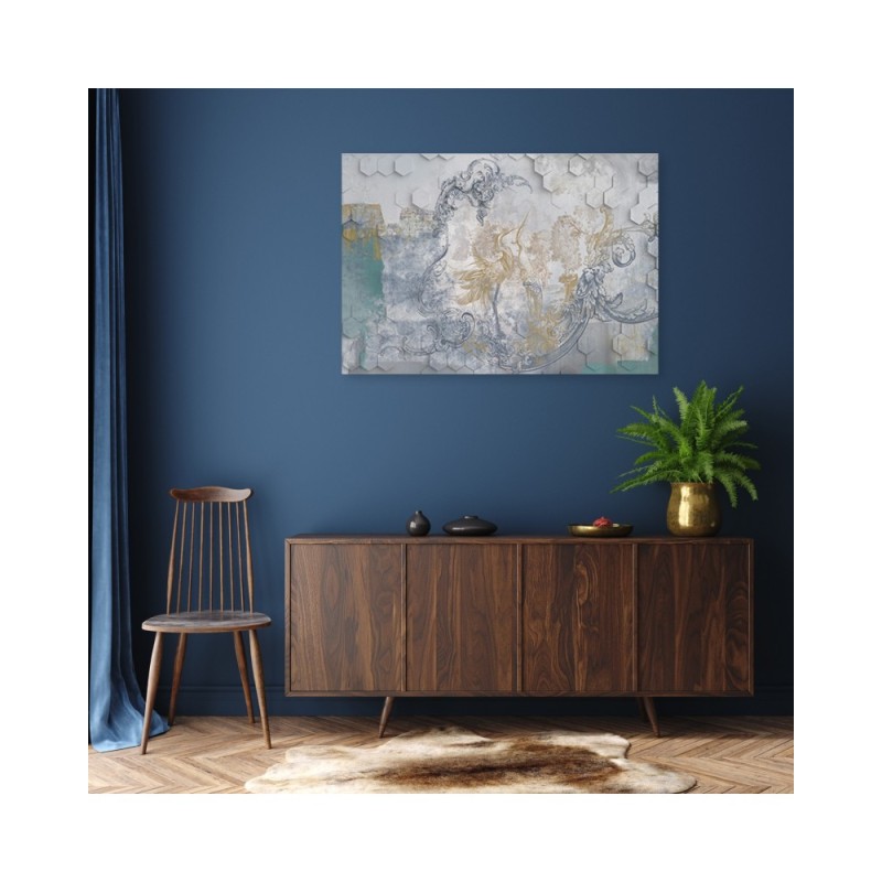 Leinwanddruck - Vögel auf einem Hintergrund 3D | Feeby