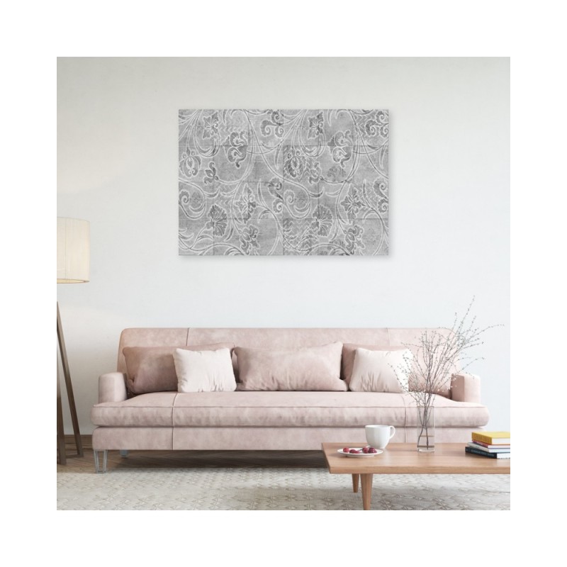 Bild auf Leinwand - Graue Fliesen | Feeby