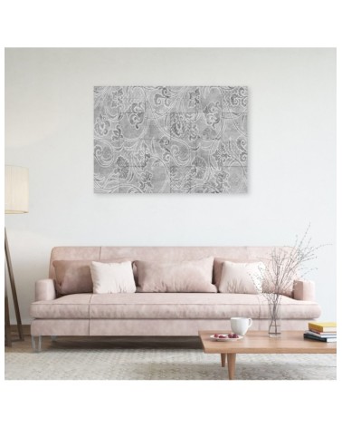 Bild auf Leinwand - Graue Fliesen | Feeby