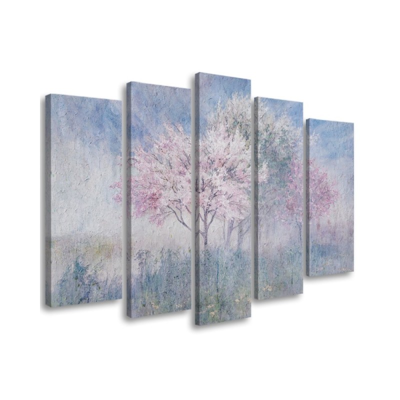 Bild - Ein blühender Baum in der alten Wiese verblasst | Feeby