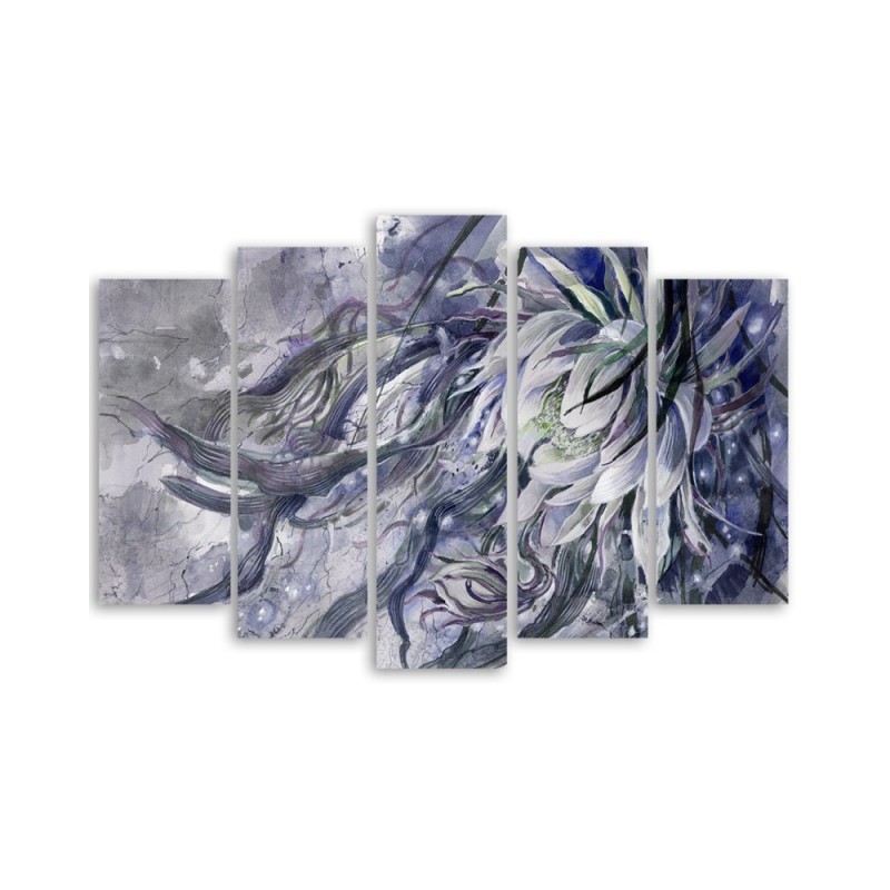 Modernes Wandbild - Blume der Königin der Nacht | Feeby