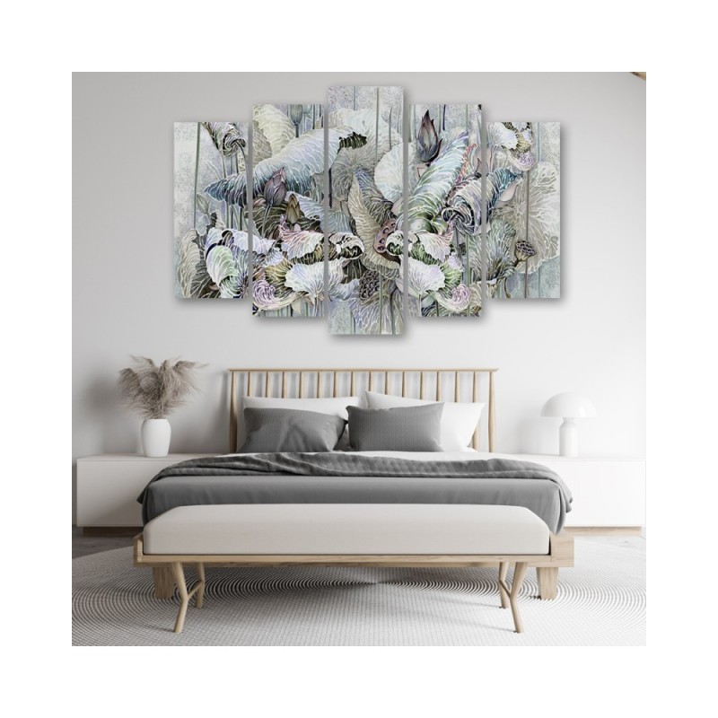 Modernes Wandbild - Saint Lotos Blumen | Feeby