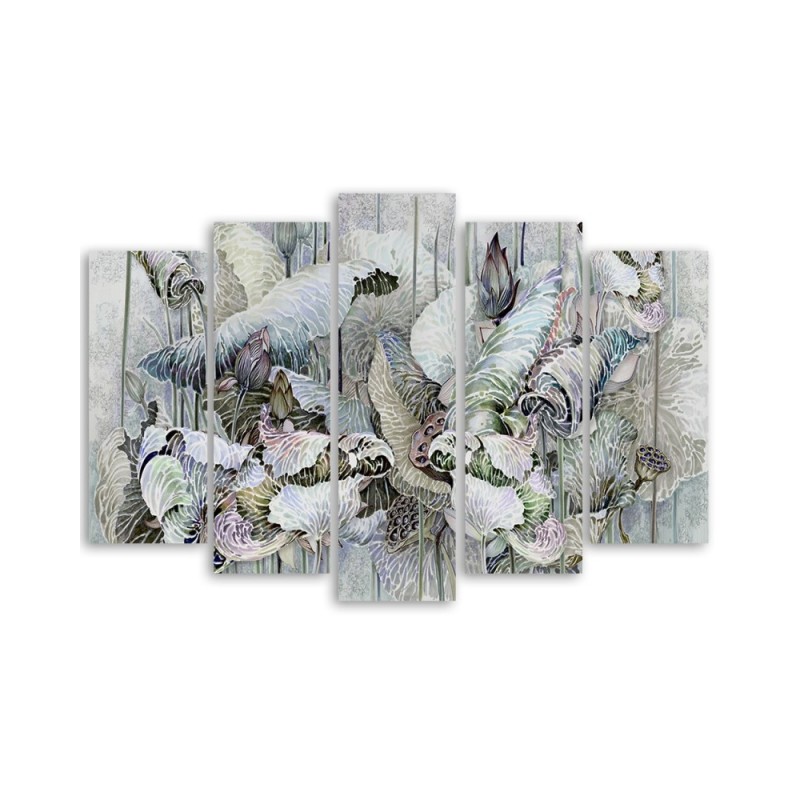 Modernes Wandbild - Saint Lotos Blumen | Feeby