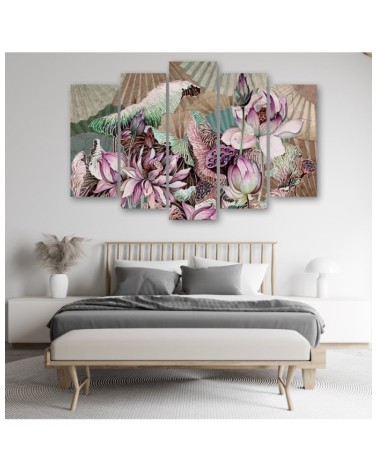Modernes Wandbild - Heilige Lotos und Fanter | Feeby