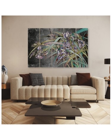 Bild auf Leinwand - Iris Blumen im Wind | Feeby