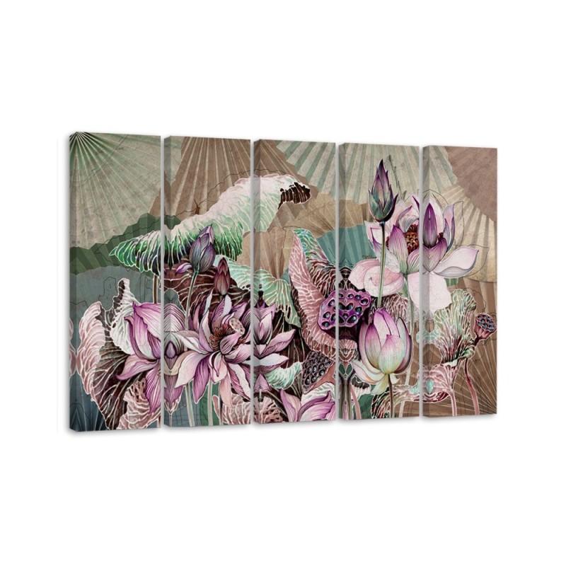 Bild auf Leinwand - Heilige Lotos und Fanter | Feeby