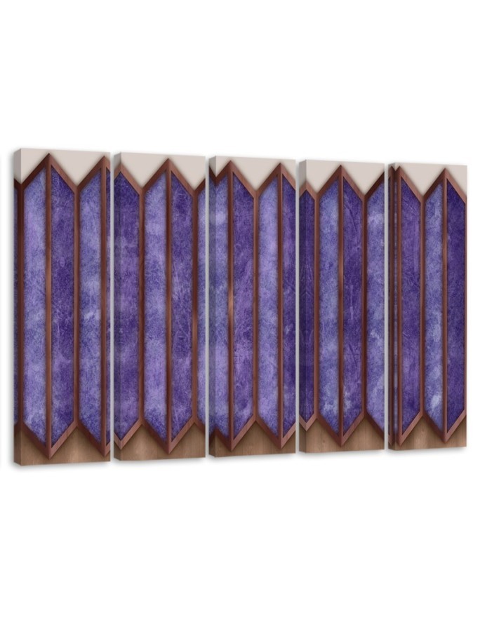 Modernes Wandbild - Buntes 3D -Fenster | Feeby