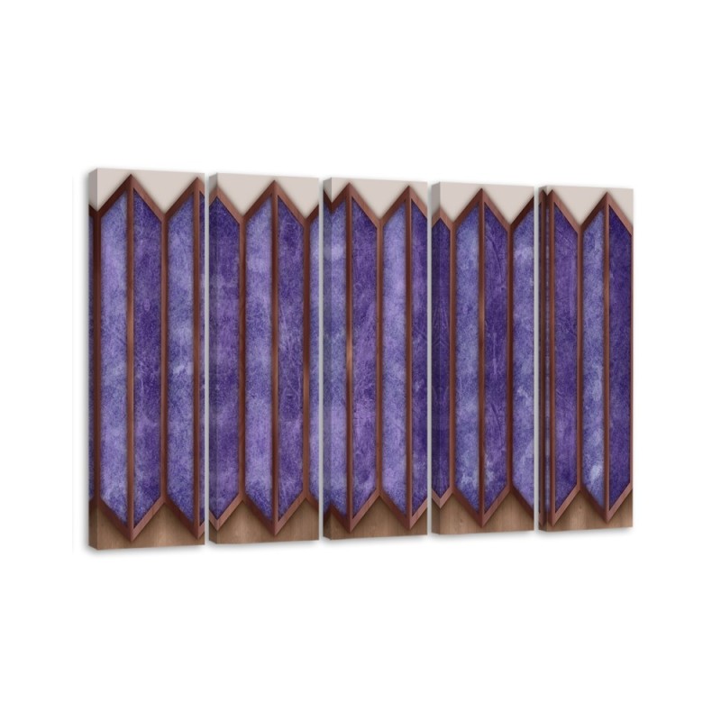 Modernes Wandbild - Buntes 3D -Fenster | Feeby