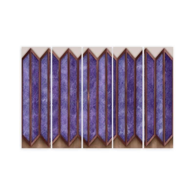 Modernes Wandbild - Buntes 3D -Fenster | Feeby