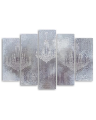 Wandbild für Wohnzimmer - Kronleuchter | Feeby