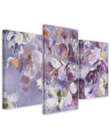 3-piece painting - Iris flower | FEEBY