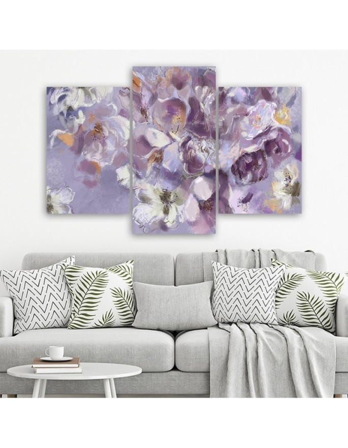 3-piece painting - Iris flower | FEEBY
