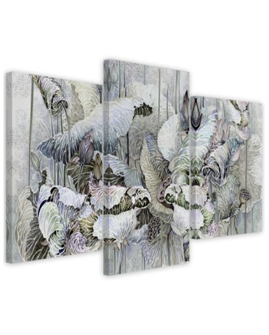 Modern painting for bedroom - Holy lotus flowers | FEEBY