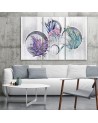 Kwadratowe pudła półki z kwiatami - Obraz do salonu canvas | FEEBY