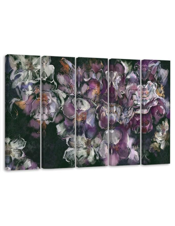 Dekoratives Leinwandbild - Iris Blume | Feeby