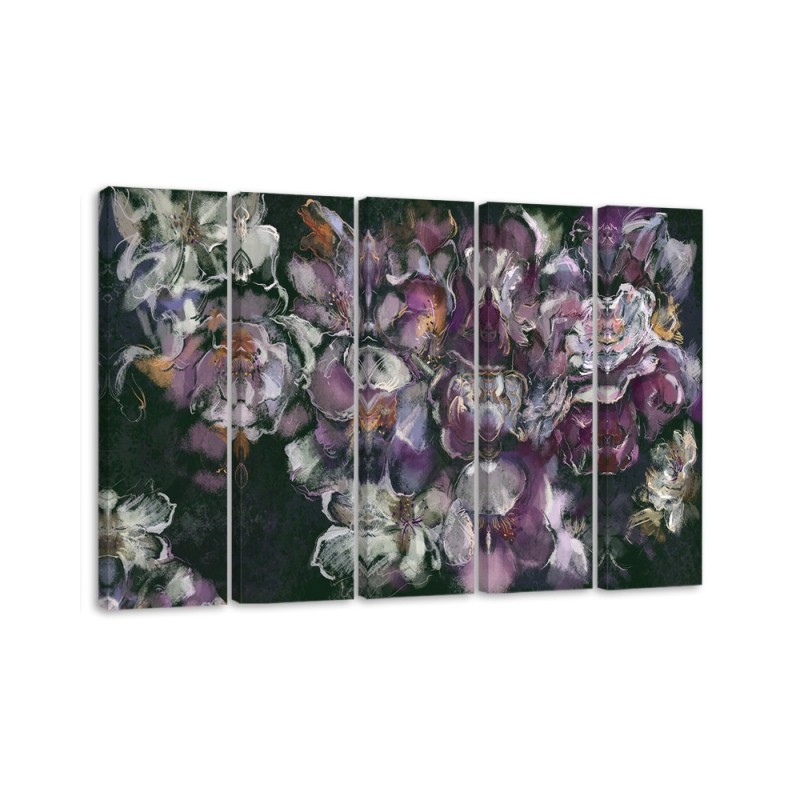 Dekoratives Leinwandbild - Iris Blume | Feeby