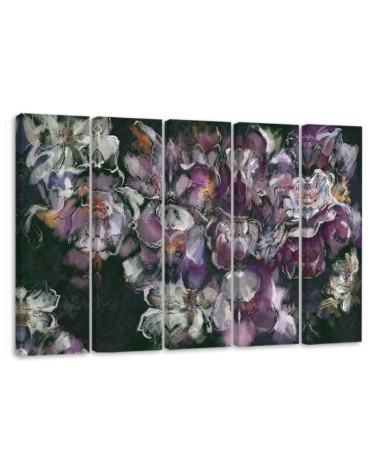 Dekoratives Leinwandbild - Iris Blume | Feeby