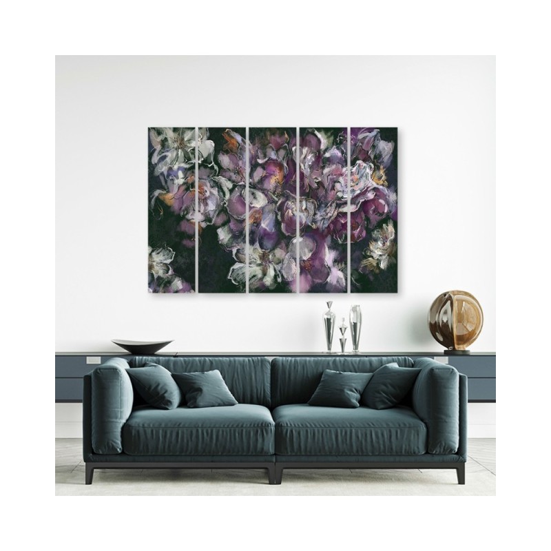 Dekoratives Leinwandbild - Iris Blume | Feeby