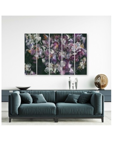 Dekoratives Leinwandbild - Iris Blume | Feeby