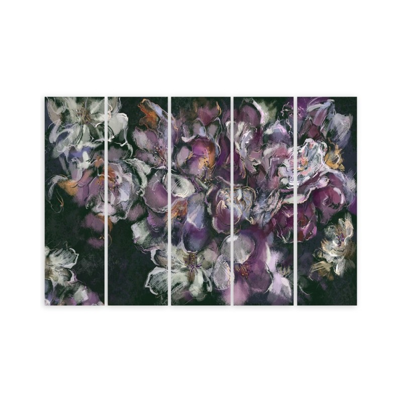 Dekoratives Leinwandbild - Iris Blume | Feeby