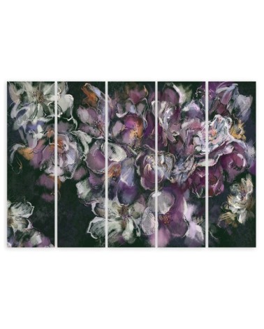 Dekoratives Leinwandbild - Iris Blume | Feeby