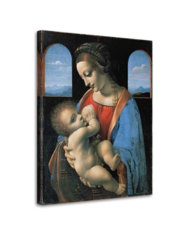 Leinwandbild - Madonna Litta - Da Vinci Reproduktion | Feeby