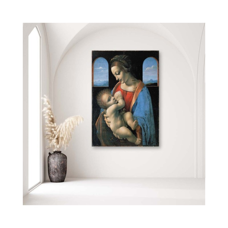 Leinwandbild - Madonna Litta - Da Vinci Reproduktion | Feeby