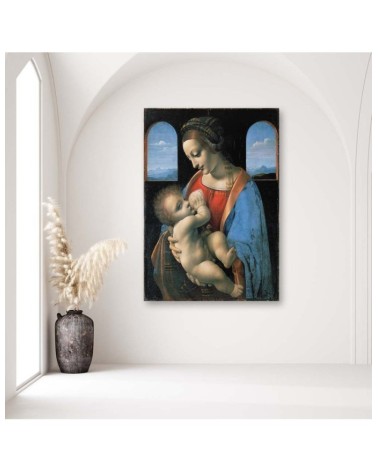 Leinwandbild - Madonna Litta - Da Vinci Reproduktion | Feeby