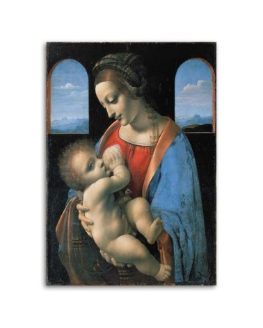 Leinwandbild - Madonna Litta - Da Vinci Reproduktion | Feeby