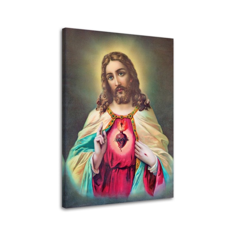 Leinwandbild modern - Herz von Jesus Christus | Feeby