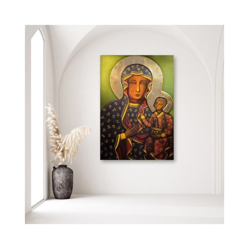 Bild auf Leinwand - Mutter Gottes von Tschenstochau | Feeby