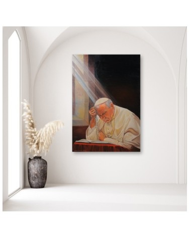 Wandbild für Wohnzimmer - Papst Johannes Paul II. | Feeby